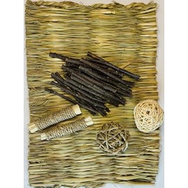 Grass mat and chew Toy