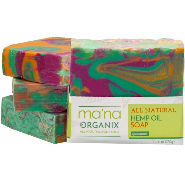 Ma’na Organix – All Natural Hemp Oil & Spearmint Soap