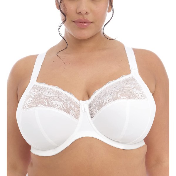 Elomi Women's Full Coverage Bra with Full Coverage, Opaque, White