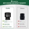 1-1/8" Impact Socket 1/2 Inch Drive for Easy Removal of