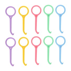 HUSHUI 10 Piece Aligner Removal Tool, Invisible Multi-Purpose Aligner Removal Chewies Tool Kit, Portable Braces Retainer Removal Tool for Oral Care