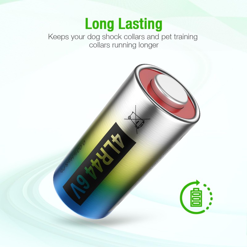 EBL 6 Volt Battery 4LR44 Dog Collar Batteries (10 Pack)