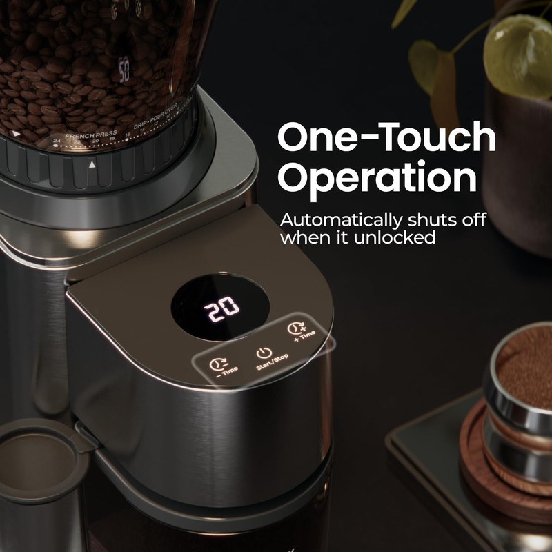 Electric Burr Coffee Been Grinder with Adjustable 24 Precise Grind