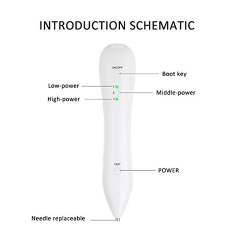Mole Remover Pen 3 Gears Freckle Removal USB Rechargeable Skin