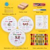 GNEGNI LIFE 3 Pcs Stitch Practice Embroidery Kits for Beginners,
