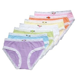 Esme Girl's Panty-L 7-8- 7 day rainbow panty
