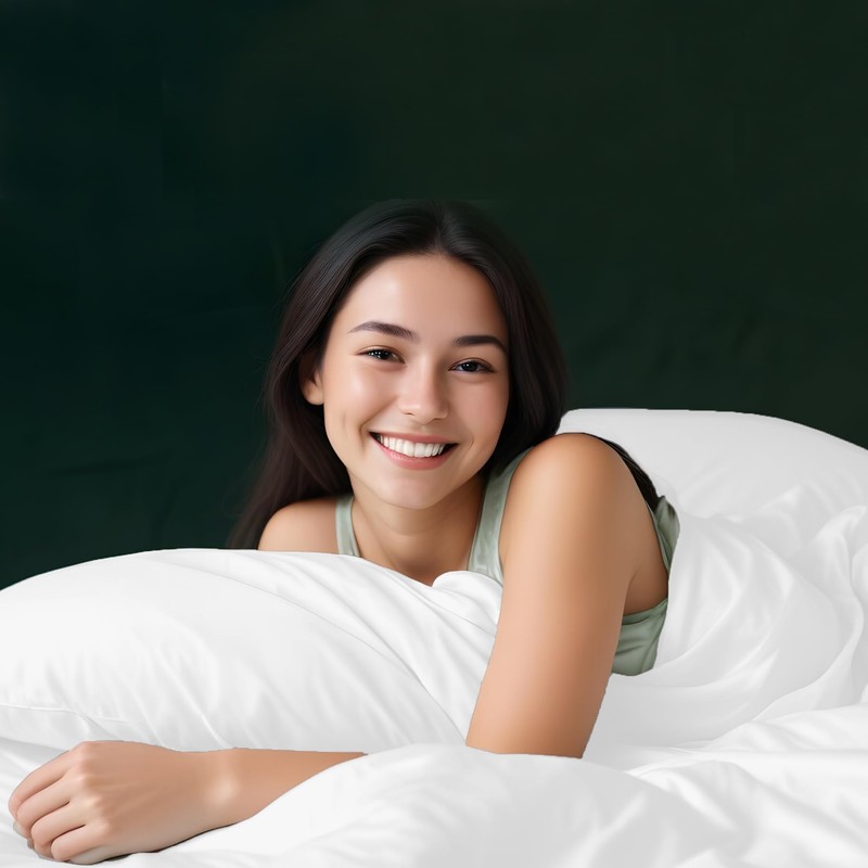 LINENWALAS Bamboo Bed Linen Set, Premium Bamboo Silk Duvet Cover