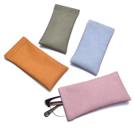 Jatipy 4 PCS Sunglasses Case, Soft Glasses Case for Women, Protective Eyewear Storage, Durable and Lightweight Case for Travel, Stylish Glasses Protector