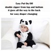 whorse Pijama Unisex para bebé, diseño de Animales, Panda, 100（18-24months）