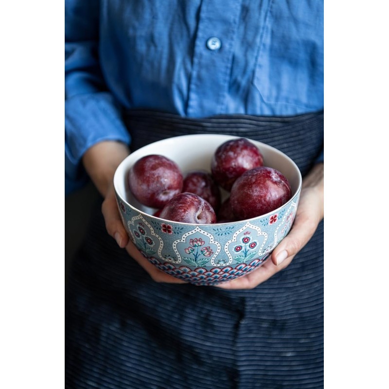 Pip Studio Flower Festival Soup Plate Light Blue 21.5 cm