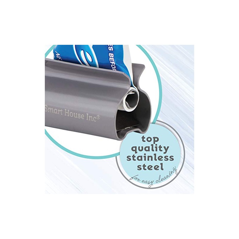 Rodillo exprimidor de pasta de dientes, tubo de acero inoxidable,