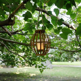 Alpine Corporation QLP1356SLR-HH-TM Alpine Solar Lantern, Metal Brown