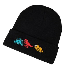 Baby Boys Winter Hat Dinosaur Embroidered Wooly Hat Beanie Warm Hat Suitable for Age 0-2 Dinosaur Clothes Dinosaur Hat Multicolour