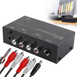 Phono Preamplifier Turntable, Preamp for Turntables, Phono Preamp, Turntable Preamp with MM Sample Systems, Phono Preamp for Turntables with DC 12 V Power Supply