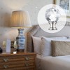 2 Pieces Crystal Lamp Finial Lamp Cap Knob Lamp Screw