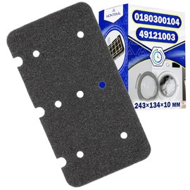 Filter for the heat exchanger of the dryer with original code 49121003 0180300104 for Candy for Hoover - MONTERAL