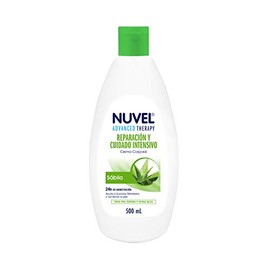 Nuvel Crema Corporal Humectante Advanced Therapy Reparación y Cuidado Intensivo con Sábila, 500 ml, Humectación Intensiva 24 Horas.