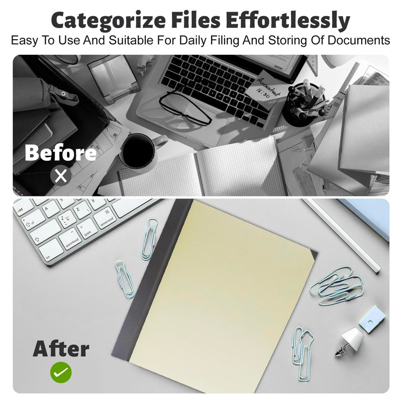 MAKUANG Document Organizer,Folio Folders with Pockets,File Organizer for Paper,Important Documents,