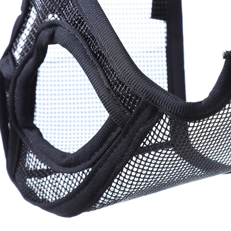 Short Snout Dog Muzzle Bulldog Muzzle Adjustable Breathable Mesh for
