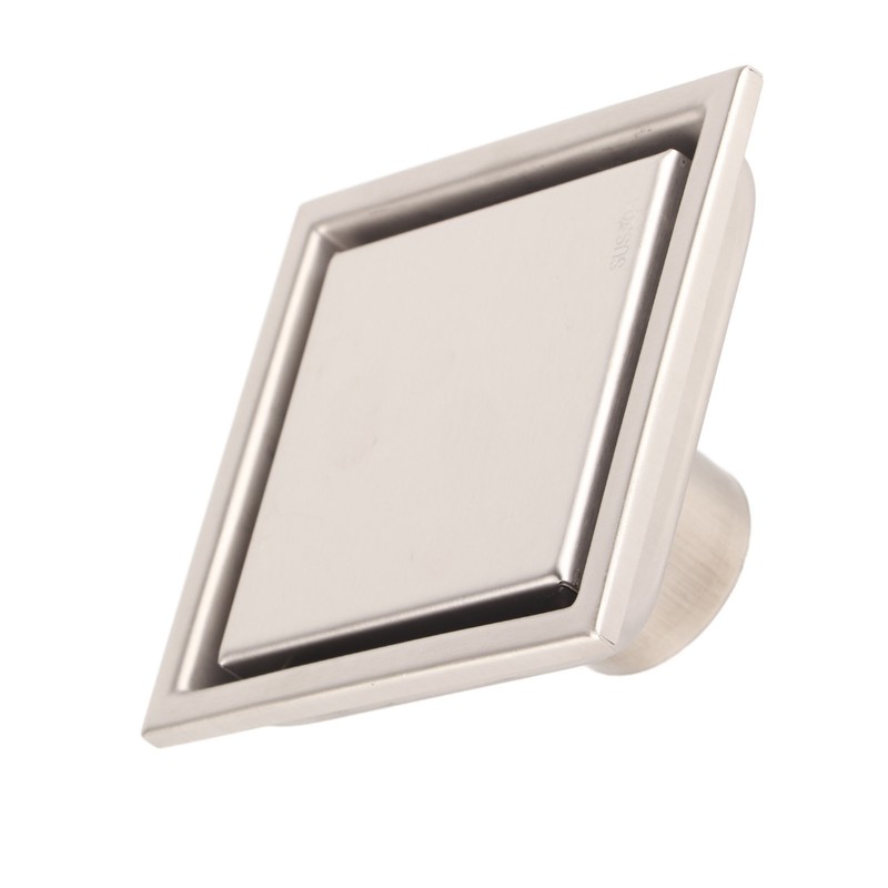 Home Stainless Steel Square Shape Antiodor Bathroom Floor Drain Waste