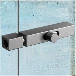 ANTEISI Gear Handle French Door Lock,Door Locks Latch Barrel Bolt Latch,Dead Bolt Locks for Doors Inside,Door Safety Locks from Inside Bathroom Stall Lock Slide Locks for Inside Door(Grey)