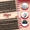 Higu clace Lash-Clusters 480pcs Eyelash-Clusters 4 Styles Wispy-Lash-Clusters Mixed 10-18MM,