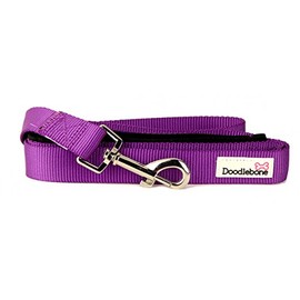 Doodlebone Dog & Puppy Leads - 10 Bold Colours/3 Sizes (Small, Purple)