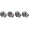 4PCS Tire Valve Cap Set Skull Style Dustproof Universal for