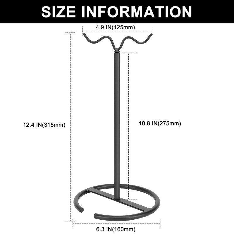 Winmien Double Hooks Standing Banana Holder, Banana Hanger Tree Stand