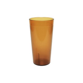 Thunder Group PLTHTB024A Tumbler, 24 oz., Textured Exterior, Scratch and Impact Resistant, Stackable, Dishwasher Safe, Plastic, Amber, Pack of 12