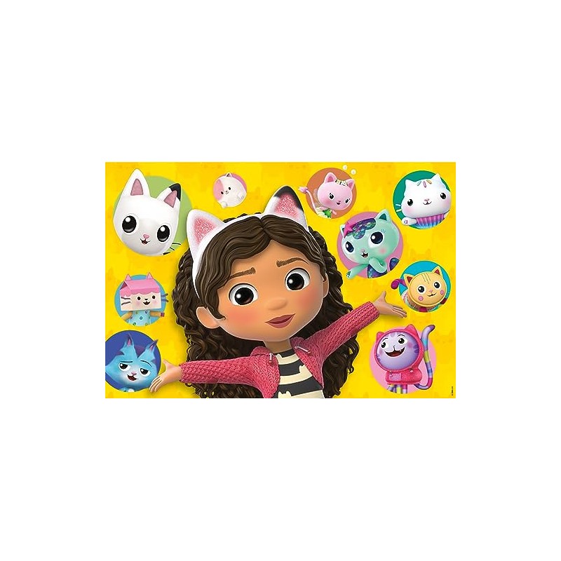 Schmidt Spiele 56475 Glitter Puzzle, Gabbby and Her Friends, 100