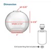 Aspen Creative 23627-60-4, Clear Glass Shade For Lighting Fixture/Vanity Light/Wall