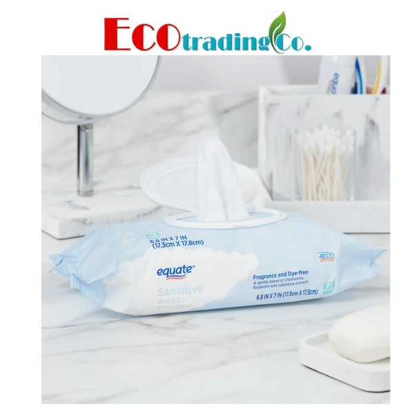 Equate Sensitive Fragrance and Dye-Free Wipes, (72 ct) - Great