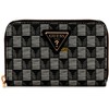 GUESS G Wave SLG Medium Zip Around Wallet Black Logo,