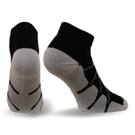 Sox Sport Medias de compresión para dar soporte al arco del pie con fascitis plantar, par Negro Pequeño