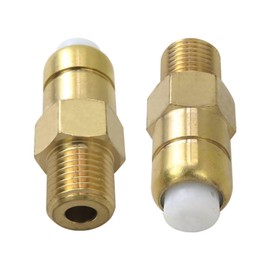 JRSHOME Updated 678169004 Thermal Relief Valve-2 PACK,Brass Thermal Release Valve for Pressure Washer Pump,1/4 Inch NPT Thermal Relief Valve for Pressure Washer