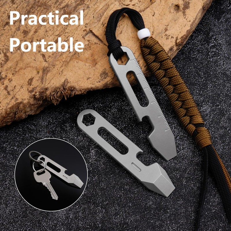 ainhue A315 Mini Pry Bar Bottle Opener, TC4 Titanium Multi-Tool