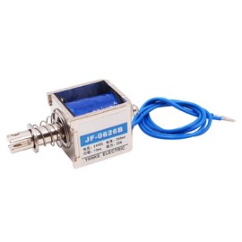 DollaTek DC24V Open Frame Solenoid 10mm Stroke Push Pull Type Electronic DC Electromagnet 20N Force