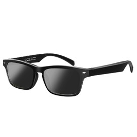 CatXQ Smart Glasses,Wireless Bluetooth,IP5 Waterproof,Bone Conduction Sound (Music&Call) for All Smart Devices Support DIY Lens Replacement - Polarized Lens Sunglasses