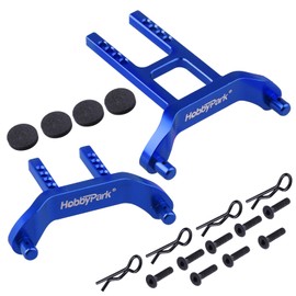 Hobbypark Aluminum Body Mounts Posts (Front & Rear), Clips, Washers for Traxxas 1/18 LaTrax Teton, Desert Prerunner, Replacement Parts of 7615 (Navy Blue)