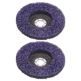 HARFINGTON 2pcs Strip Discs Stripping Wheels 6" x 7/8" Stripping Discs Wheel for Angle Grinder Clean and Remove Paint Coating Rust Welds Oxidation, Purple