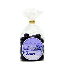 Wild Huckleberry Candy Sours 8 oz, Made in USA