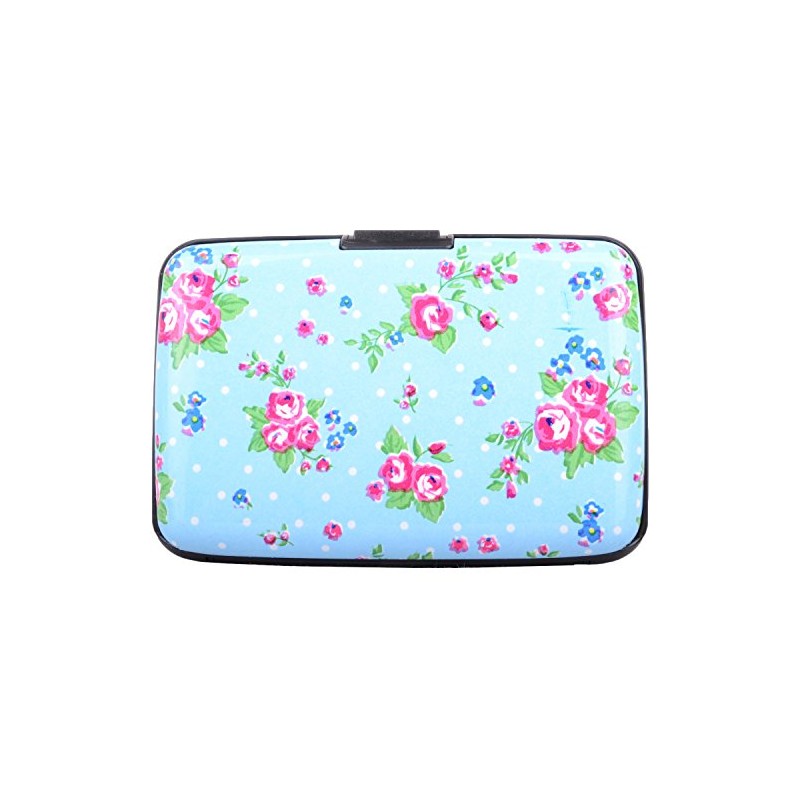 WYE LEATHER Womens/Girls Floral Retro Faux Leather Travel Wallet -