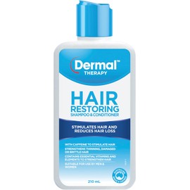 Dermal Therapy Hair Restoring Shampoo & Conditioner | Designed to Help Strengthen & Stimulate Hair for Men and Women | 210ml