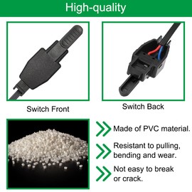 EATBALE Welding Gun Micro Switch Trigger for TIG Welding Torch and Plasma Cutting Torch with Wire GX16-2 Aviation Plug Accessories 14.11 ft Length Micro Switch Replacement Parts