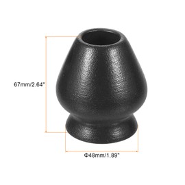 sourcing map Ceramic Chasen Stand 67mm Matcha Whisk Holder Teas Set Whisks Stand Traditional Matcha Tea Chasen Holder Tea Set Accessories for Tea Tasting, Black