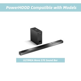 PowerHOOD 24V AC/DC Adapter Compatible with ULTIMEA 3.1.2Ch Sound Bar Ultra-Slim Series Nova S70 Model U3920 Dolby Atmos SoundBar for Smart TV 24 Volt Power Supply Cord Battery Charger Cable PSU