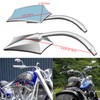 YOUNDERM Chrome Universal 8mm Motorcycle Rearview Side Mirrors Fits For