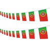 Portugal Portuguese String Banner Flag,16 ft 20 Mini Flags String,