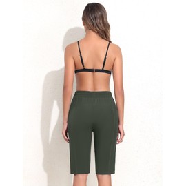 ATTRACO Swim Shorts for Women Swimwear Tummy Control Ladies Board Shorts Swimsuit Bottoms with Brief